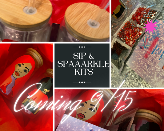 Sip & Spaaarkle Kits- CUPS